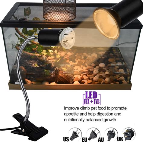 In the wild turtles get all the light and heat they need from the sun. Reptile Turtle Curved Light UVA+UVB Heating Basking Lamp ...