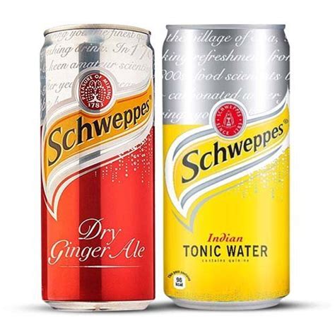 Soft Drink Schweppes Tonic Water And Ginger Ale 300ml Liquid