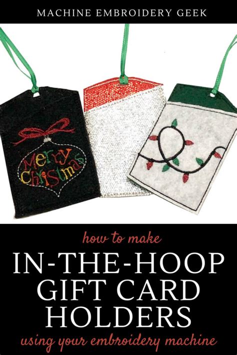 How To Make An In The Hoop Gift Card Holder Machine Embroidery Geek