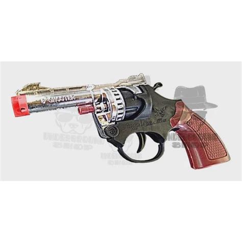 Pistola Cap Gun Arminha Brinquedo Prata Espoleta Plástico em Promoção