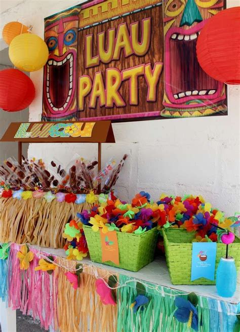 To help you plan your best hawaiian theme party ever, we've brought together 25 fantastic ideas for decor, games, food, party favors, and invitations. Luau / Hawaiian Birthday Party Ideas | Photo 10 of 15 ...