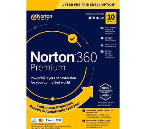 Buy Norton 360 Premium 1 Year For 10 Devices Download Free