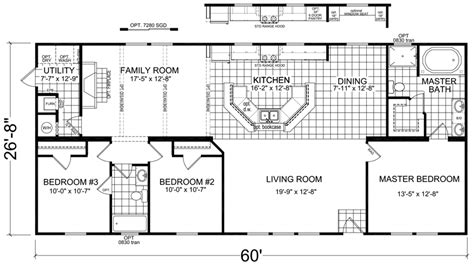 Middale Double Wide Mobile Home Floor Plan Factory Select Homes