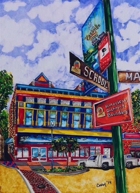 Recent Painting Of Vacaville Opera House Djcovey Com Painting Artist Opera House
