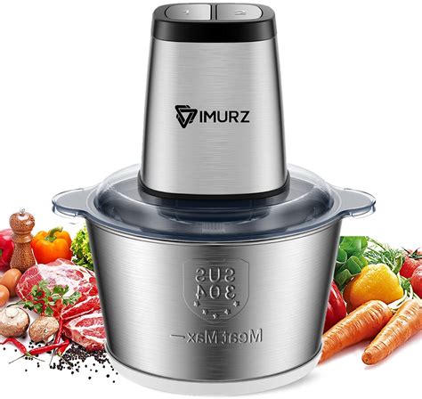 Mini Chopper Electric Food Processor With 2 Litre Stainless Steel Bowl