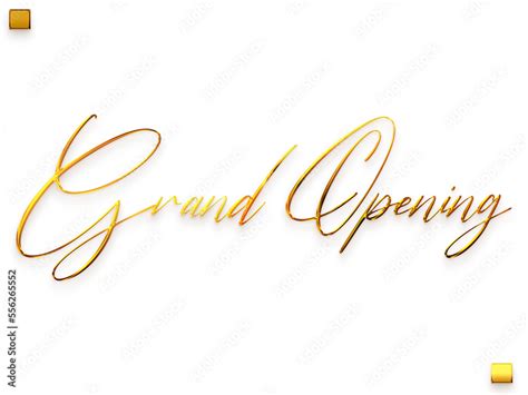 Grand Opening Invitation Of Transparent Png Gold Typography Cursive