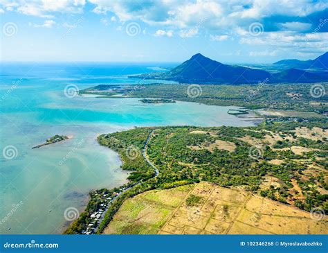 Aerial View Of Mauritius Island Stock Photo Image Of Heritage
