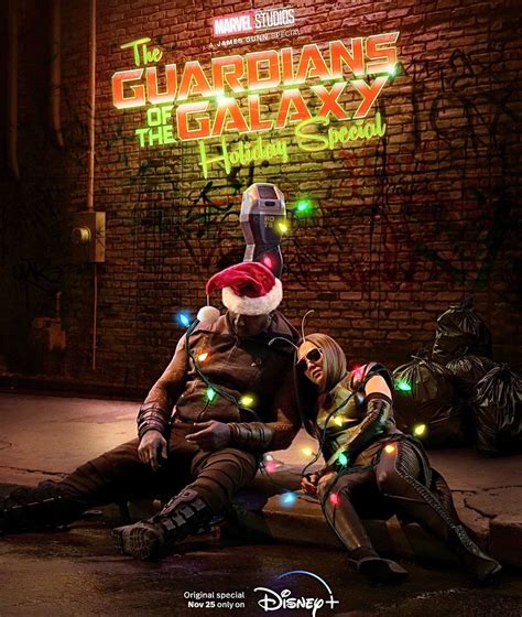 Drax And Mantis Sleep One Off In Guardians Of The Galaxy Holiday Special Poster