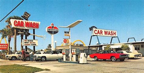 Late 60s Combination Standard Oil Gas Station And Car Wash Gas