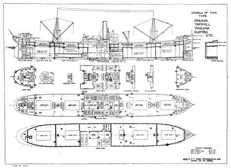 Ussb Ship Register August 1 1920 Plan 31 Ship Drawing Model Boat