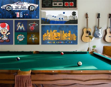 Game Room Wall Art Ideas By Design Turnpike In 2020 Game Room Wall