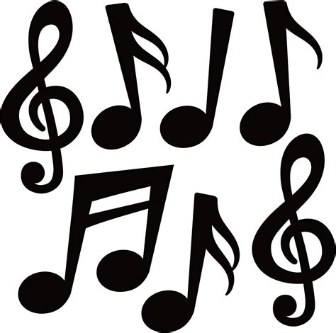 Buy 40 Pieces Music Notes Cutouts Musical Notes Silhouette For Music