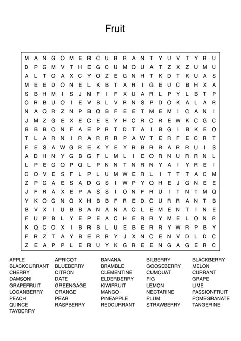 Word Search Printable Snoyour