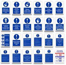 Health Safety A Laminated Commercial Kitchen Signs Food Personal Hygiene For Sale Online EBay