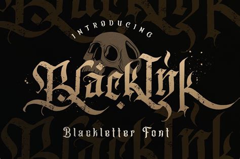 Blackink Blackletter Font Blackletter Fonts ~ Creative Market
