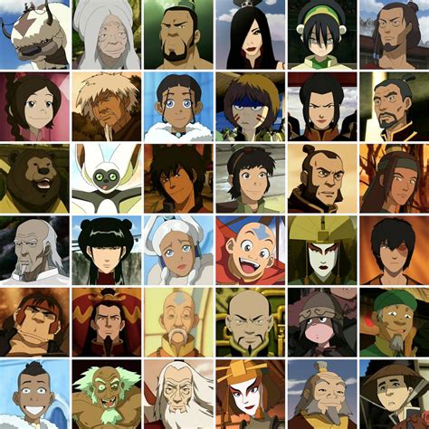 Avatar The Last Airbender Characters Names