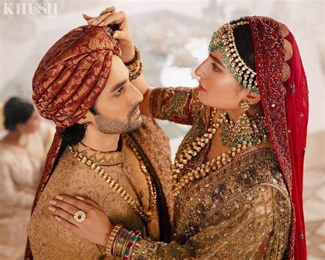 Ayeza Khan And Danish Taimoor Looks Elegant In Lajwanti Bridal Shoot