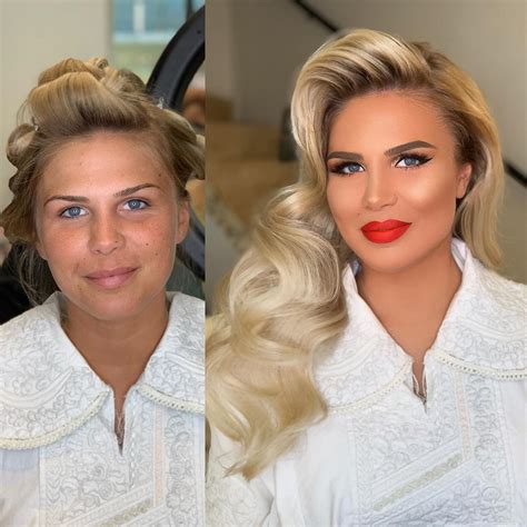 35 Brides Before And After Their Wedding Makeup That Youll Barely Recognize Wedding Hair And