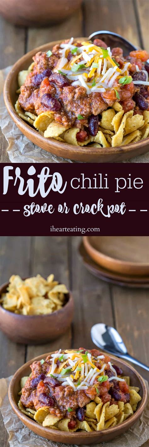 Frito Chili Pie Crockpot Or Stove I Heart Eating