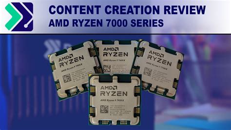 Amd Ryzen 7000 Series Processors Content Creation Review Puget Systems