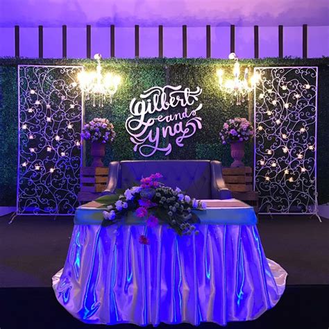Couples Backdrop By Hizons Catering