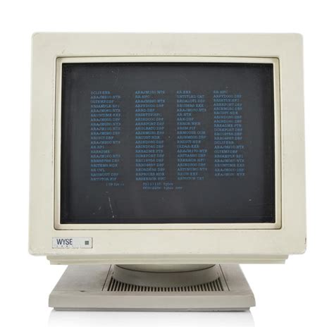 Tan Computer Monitor With Blue Text Gil And Roy Props