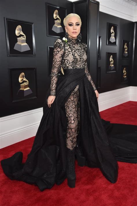 Lady Gaga In Armani Privé At The Grammy Awards Lady Gagas Most