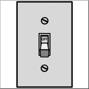 Clip Art Electricity Switch Off Grayscale Abcteach