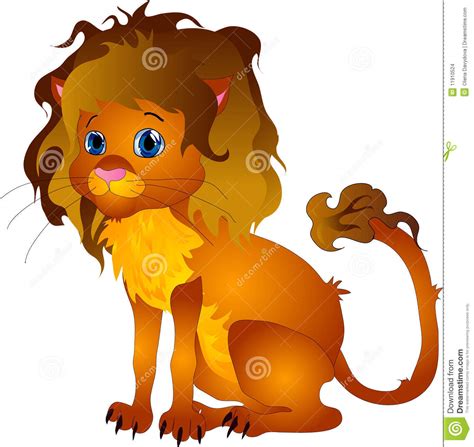 Cartoon Lion Vector Illustration 11910524