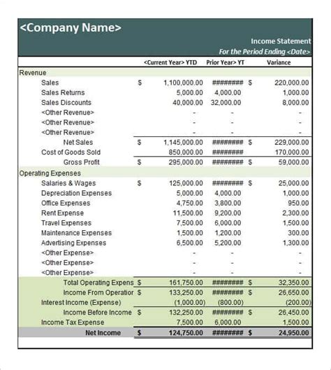 6 Free Statement Of Account Templates Word Excel Sheet Pdf
