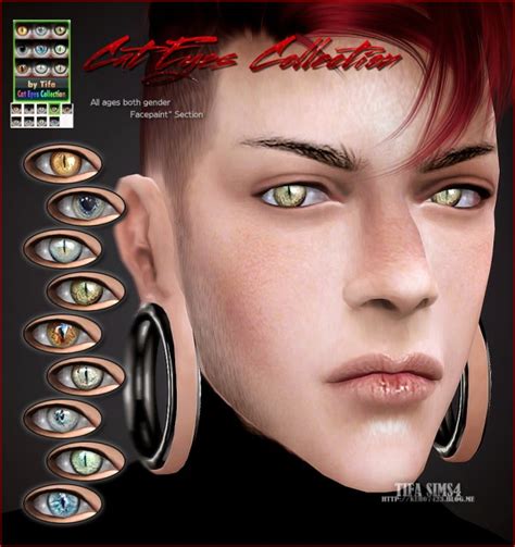 Tifa Sims: Cat eyes collection_ND • Sims 4 Downloads