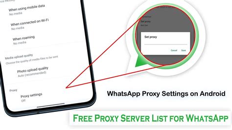 How To Use Whatsapp Proxy Settings On Android Free Proxy Server List