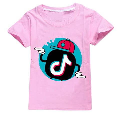 2020 Trendy Tik Tok New T Shirt 2 16 Years Old Kids Youth Cotton Summe