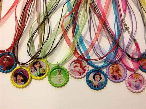 This Listing Is For 12 Disney Princess Bottle Cap Necklaces On A 18