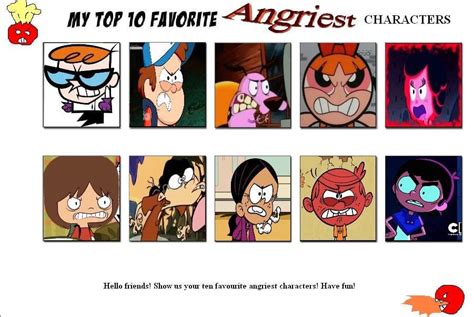 My Top 10 Favorite Angriest Characters By Hodung564 On Deviantart