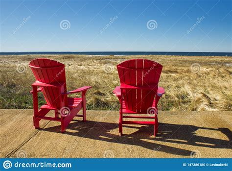 Adirondack Beach Chair Stock Photo Image Of Sand