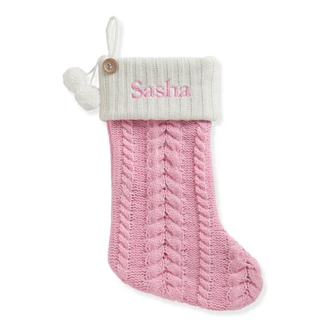 Personalized Cable Knit Christmas Stocking Available In 8
