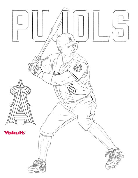 16 Albert Pujols Coloring Pages Free Printable Coloring Pages