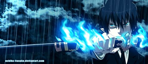 Download Pointed Ears Rain Ao No Exorcist Blue Eyes Black Hair Rin