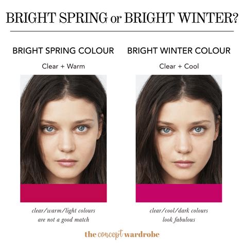 BRIGHT SPRING or BRIGHT WINTER? | Bright winter, Cool winter color palette, Bright spring