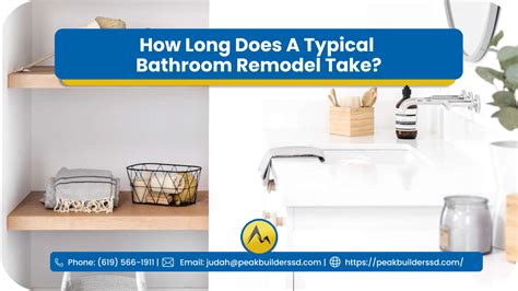 How Long Does A Typical Bathroom Remodeling In Crestline Time Peak