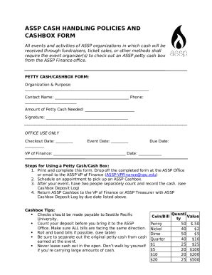 Cash Handling Policies And Procedures With A Policy Doc Template
