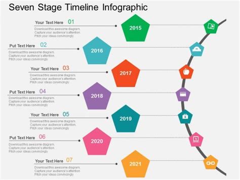 Seven Stage Timeline Infographic Powerpoint Templates Powerpoint