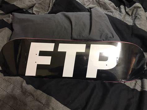 Fuck The Population Ftp Logo Skateboard Deck Black Grailed