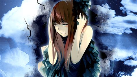 Crying Tears Anime Girl Crying Wallpaper Baka Wallpaper