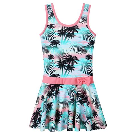Buy Znyune Girls One Piece Swimsuit Hawaiian Watermelon Coconut Tree