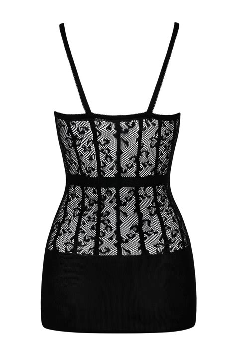 Obsessive Dress D605 Sexy Mesh Night Chemise Black