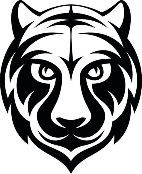 Tiger Face Outline Drawings Illustrations Royalty Free Vector Graphics