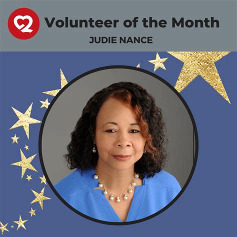 Volunteer Of The Month Judie Nance Heart2heart Outreach Of South Florida