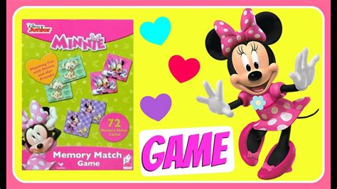 Minnie Mouse Memory Match Game With Minnie And Daisy Disney Jr Fun Games